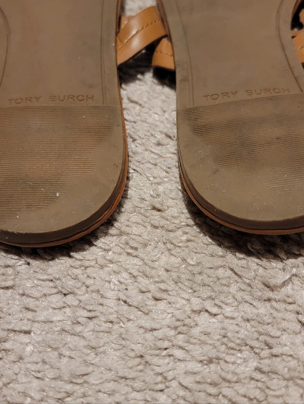 Tory Burch Miller Sandals Vintage Vachetta Size 8.5